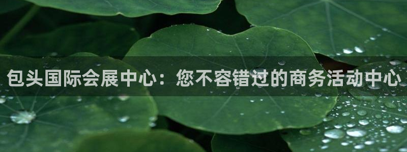 果博注册充值多少钱：包头国际会展中心：您不容错过的商务活动中心