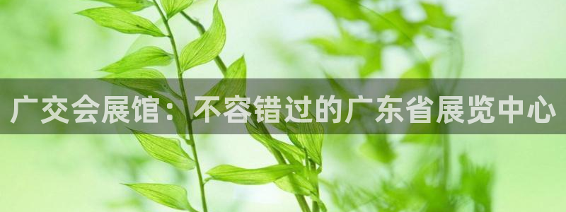 果博怎么注册账号和密码：广交会展馆：不容错过的广东省展览中心