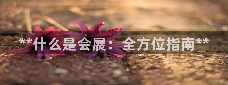 果博注册充值：**什么是会展：全方位指南**