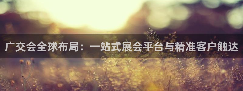 果博注册平台怎么注册的：广交会全球布局：一站式展会